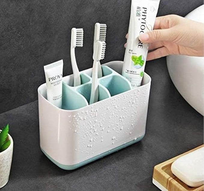 CaddyWell 6-Compartment Multipurpose Storage Organizer – Drainage Design, Detachable for Easy Cleaning