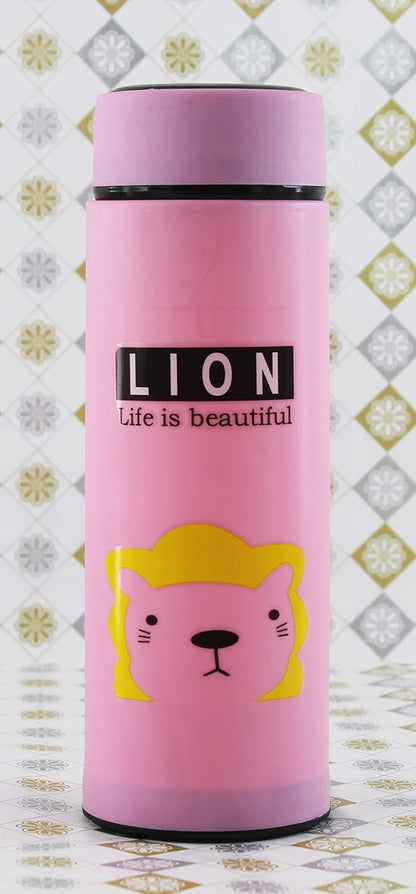 Glass Water bottle Covered with Stylish Cover Combo, 450 ML, Any Set of 2 (multicolours & desigs)