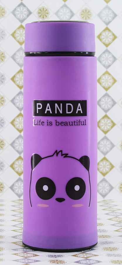 Glass Water bottle Covered with Stylish Cover Combo, 450 ML, Any Set of 2 (multicolours & desigs)