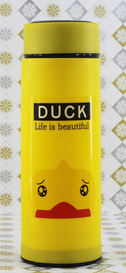 Glass Water bottle Covered with Stylish Cover Combo, 450 ML, Any Set of 2 (multicolours & desigs)