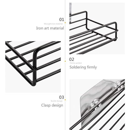 Wall-Mounted Multipurpose Bathroom Shelf – Rustproof & Space-Saving Organizer