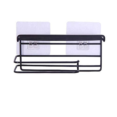 Wall-Mounted Toilet Paper Holder with Storage Shelf – Rustproof & Space-Saving Design