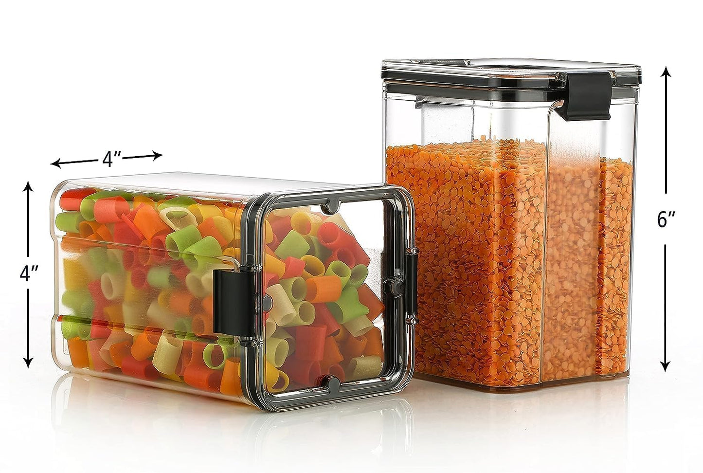 Lock & Lock Medium Airtight Food Storage Container – 1200ml, BPA-Free, Leak-Proof (Set of 4))