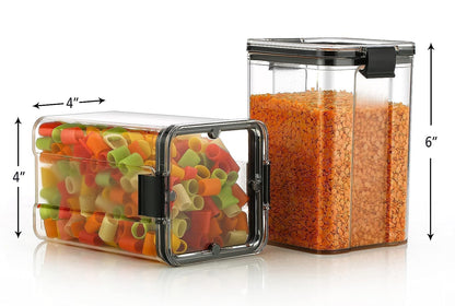 Lock & Lock Medium Airtight Food Storage Container – 1200ml, BPA-Free, Leak-Proof (Set of 4))