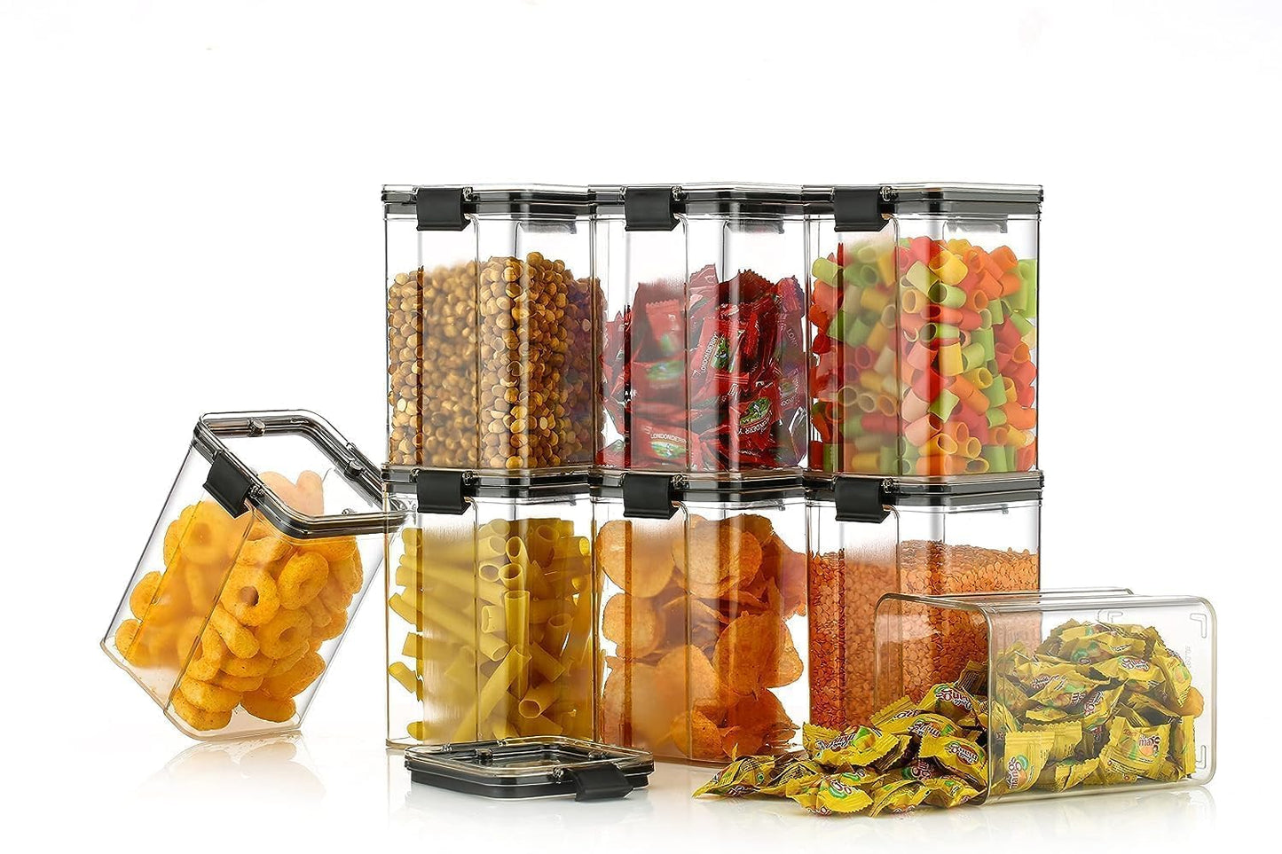 Lock & Lock Medium Airtight Food Storage Container – 1200ml, BPA-Free, Leak-Proof (Set of 4))