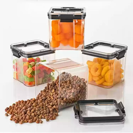 Lock & Lock Airtight Food Storage Container – 400ml And 700ml, BPA-Free, Freezer Safe (Pack of 4)