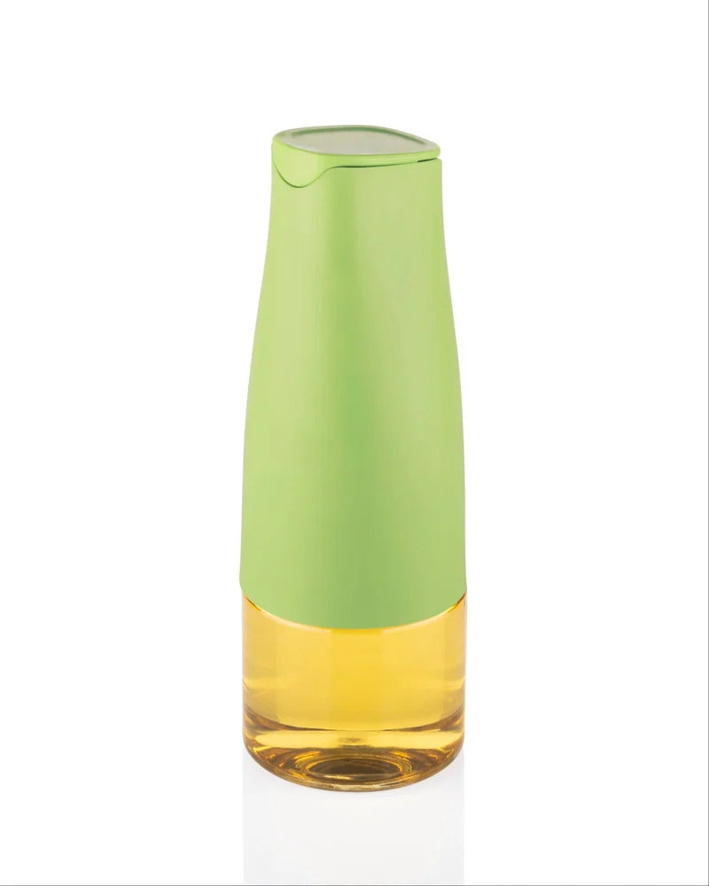 Automatic Gravity Open & Close Cap, Blue-Green Oil Dispenser Bottle 500 ML for Kitchen