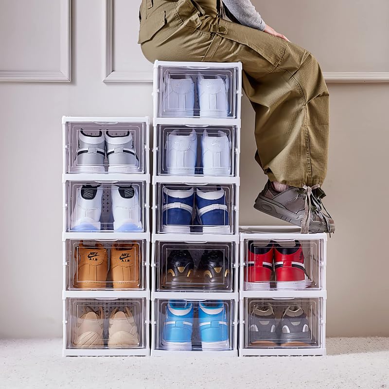 Foldable Shoe Organizer Storage Box – Space-Saving, Dustproof & Durable (3,4,5&6 Step Options)