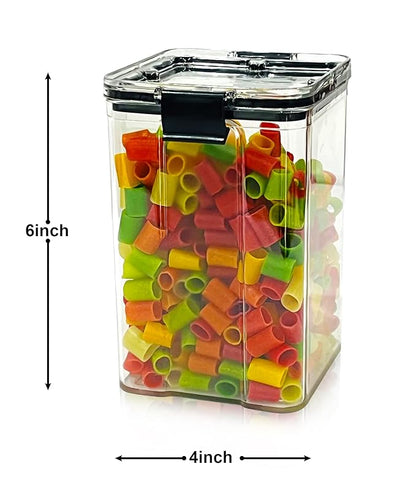 Lock & Lock Large Airtight Food Storage Container – 1700ml, BPA-Free, Transparent(Set of 6)